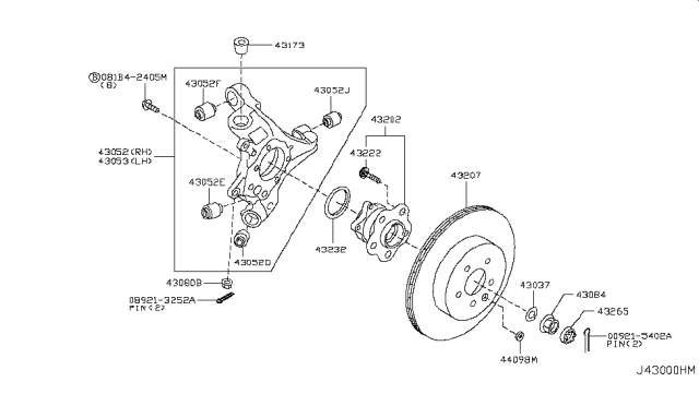 2011 Infiniti M56  Bush Diagram for 551571MA0B
