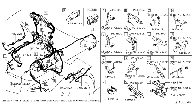 2019 Infiniti Q70 CONDENSER-Ig Coil Diagram for 2835189902