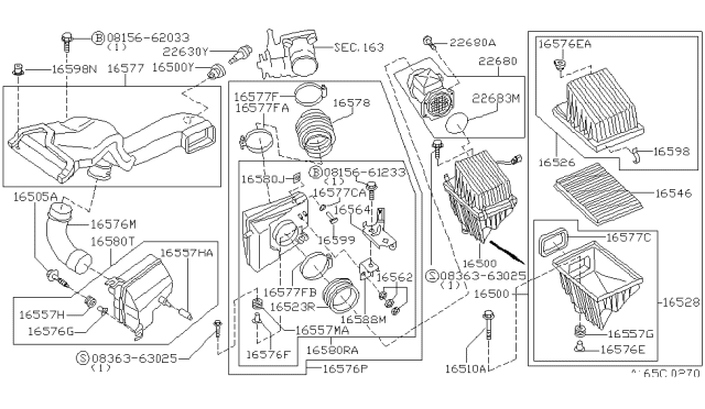 1999 Infiniti I30  Bolt-Hex Diagram for 0815662033