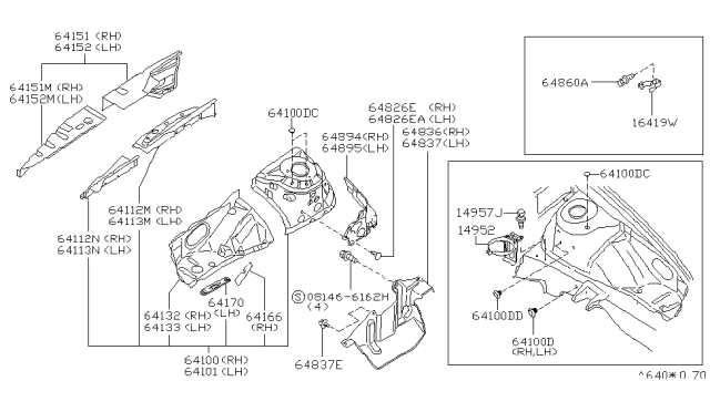 1999 Infiniti I30 Plug-Rubber Diagram for 0165801531