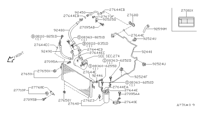 1997 Infiniti I30  Screw_Machine Diagram for 083638251D