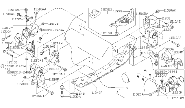 1996 Infiniti I30  Bolt Diagram for 0112503291