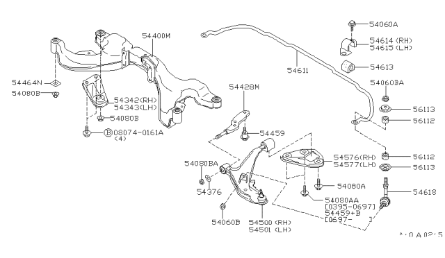 1998 Infiniti I30  Nut Diagram for 0122300121
