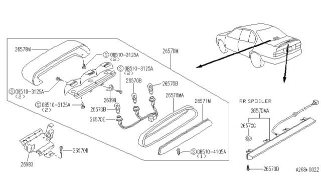 1995 Infiniti G20  Screw Diagram for 0145600371