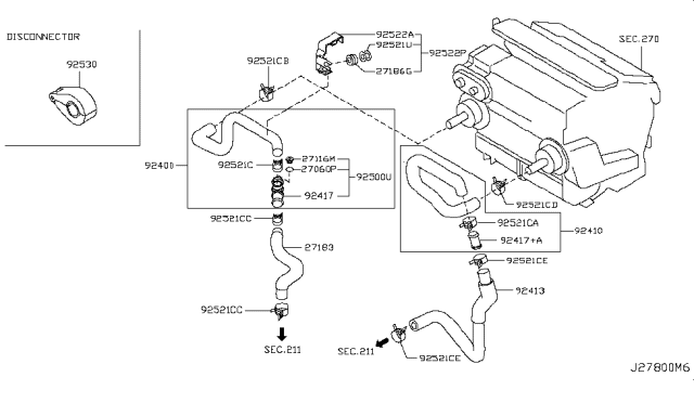 2008 Infiniti M45  Clip Diagram for 0155800331