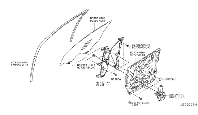 2007 Infiniti M35 Screw Diagram for 80729EG000