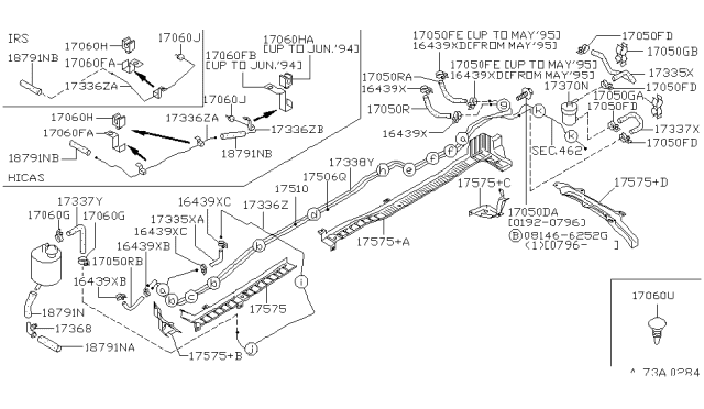 1995 Infiniti J30 Plug Rubber Diagram for 0165801541