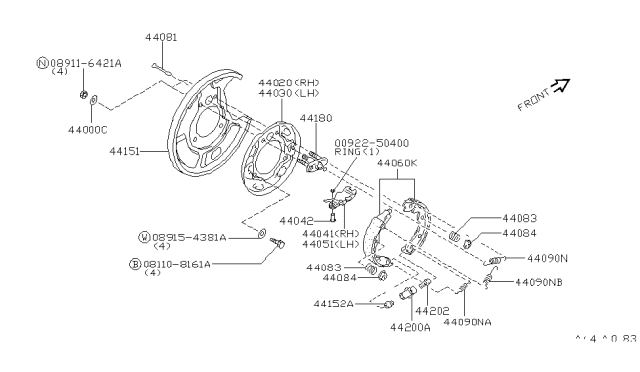 1995 Infiniti J30  Ring-E Diagram for 0092250400