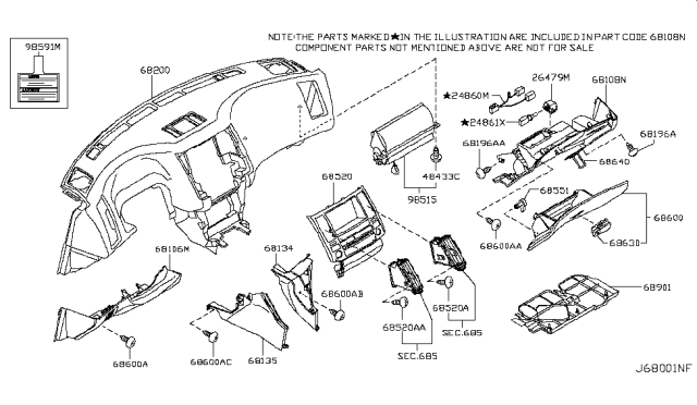 2004 Infiniti FX45  Air Bag Module Assembly, Assist Diagram for K851ECG010