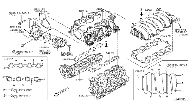 2007 Infiniti FX35 Standard Hardware (Bolt) Diagram for 081B68251A