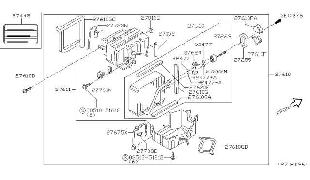 2002 Infiniti G20  Seal-O Ring Diagram for 9247571L00