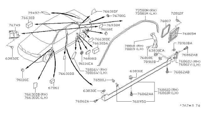 2000 Infiniti G20 Plug Diagram for 062121200P
