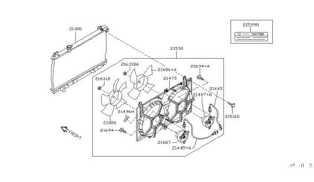 2006 Infiniti G35  Bolt-Special Diagram for 216940M300
