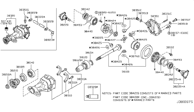2004 Infiniti G35  Breather Diagram for 38356AL500