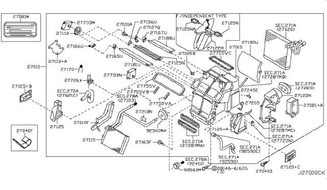 2004 Infiniti G35  Screw Diagram for 271112Y000