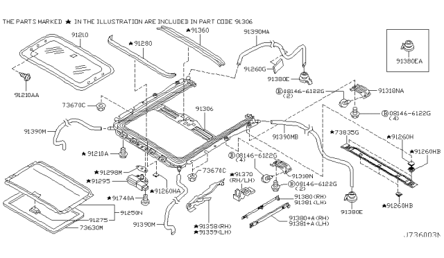 2003 Infiniti G35  Protector Harness Diagram for 2427141B00