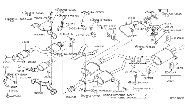 2003 Infiniti M45 Bolt Diagram for 081B70201A