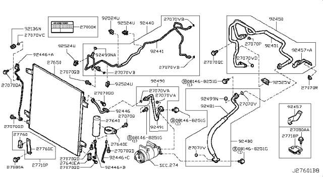 2011 Infiniti QX56  Clip Diagram for 925557Y100