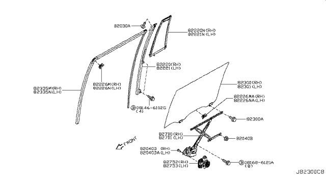 2017 Infiniti QX80 Screw Diagram for 80729AL500