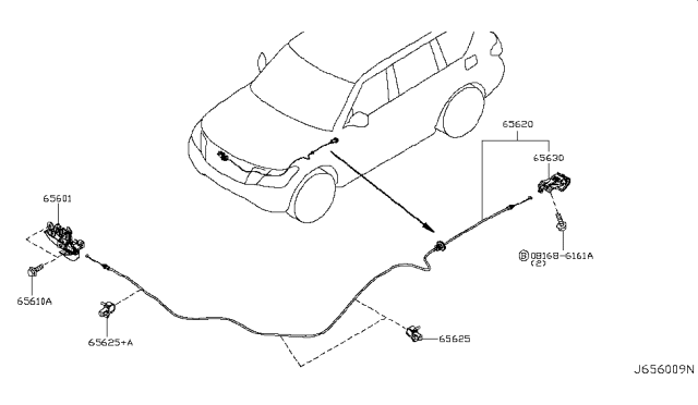 2014 Infiniti QX80 Bolt Diagram for 65698EQ30B