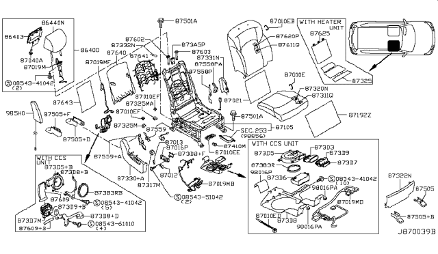 2013 Infiniti QX56  Screw Diagram for 0854351042