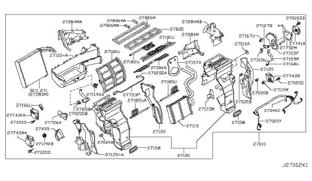 2019 Infiniti QX80  Clip Diagram for 271371HD0A