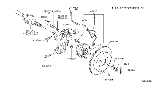 2018 Infiniti QX80 Bolt Diagram for 401787S06D