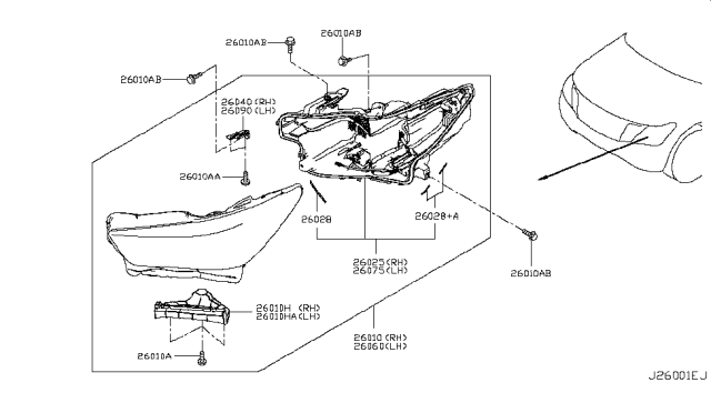 2019 Infiniti QX80  Clip Diagram for 622296GW0A