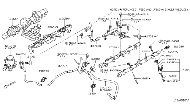 2012 Infiniti QX56 Nes Standard Hardware Diagram for 081568202F