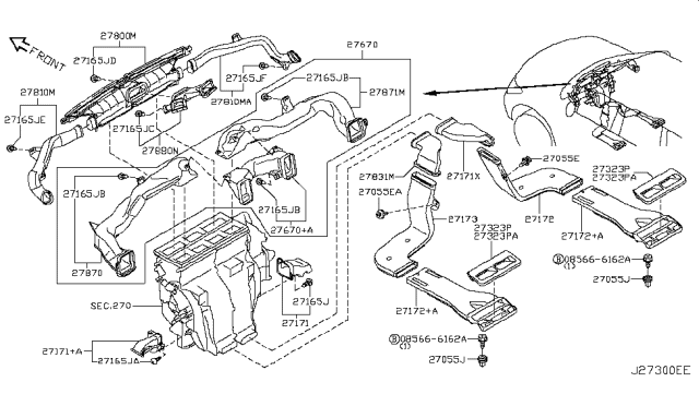 2015 Infiniti QX80  Clip Diagram for 0155301453