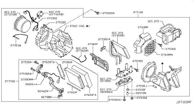 2012 Infiniti QX56  Sensor-Intake Diagram for 27723WK50A