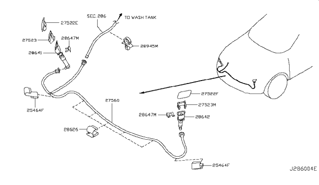 2017 Infiniti QX80  Clip Diagram for 2894550R00