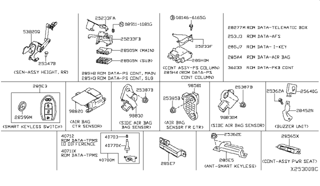 2019 Infiniti QX50  Battery-Key Diagram for 285999Y000
