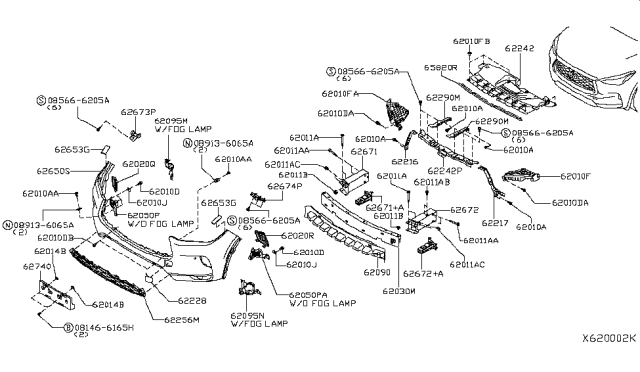 2019 Infiniti QX50 Bolt Diagram for 01121N8071