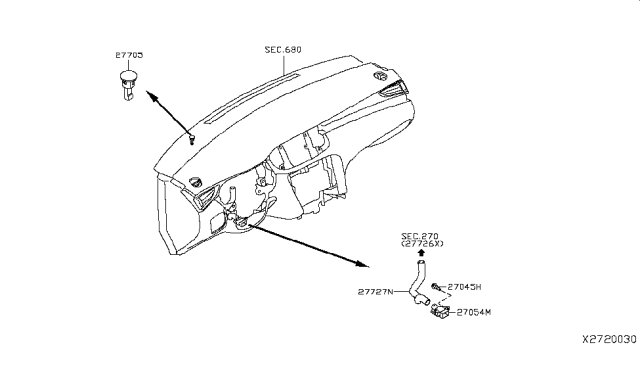 2019 Infiniti QX50  Duct-Aspirator Diagram for 277275NA0A