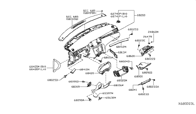 2019 Infiniti QX50 Screw Diagram for 01454N4011