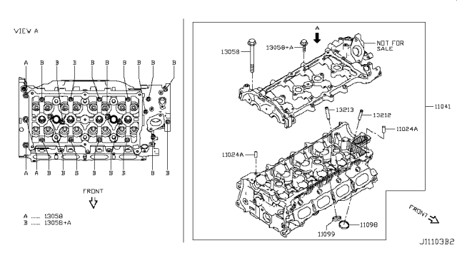 2019 Infiniti QX50 Seat-Valve, Exhaust Diagram for 110995NA6B