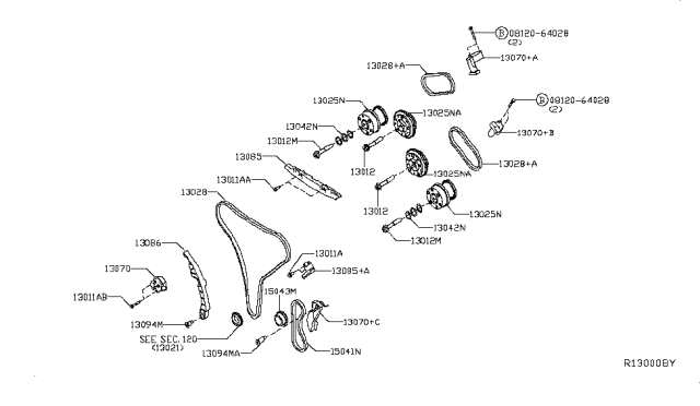 2018 Infiniti QX60  Chain-Balancer Diagram for 150416KA0A