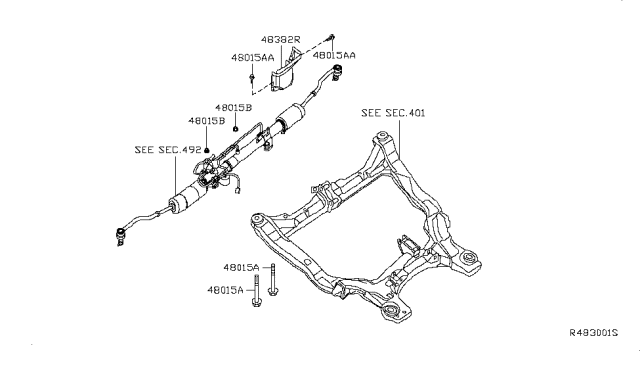 2018 Infiniti QX60 INSULATOR-Heat, POWERSTEERING Diagram for 48382JP00B