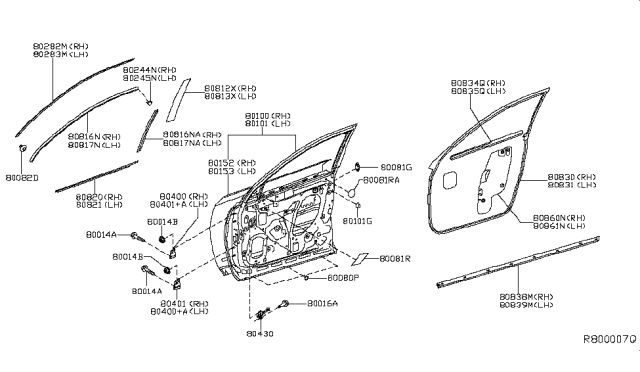 2019 Infiniti QX60  Cover-Hole Diagram for 648913JA0A