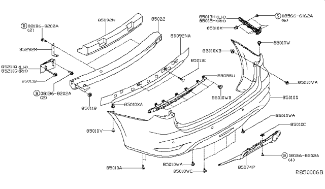 2017 Infiniti QX60  Clip Diagram for 015530184U