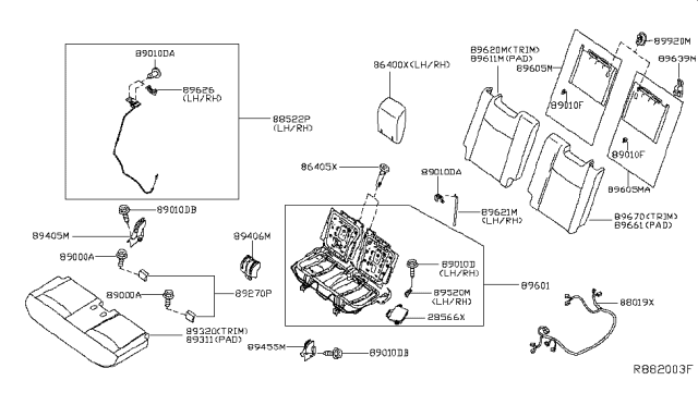 2017 Infiniti QX60 Screw Diagram for 014540003U