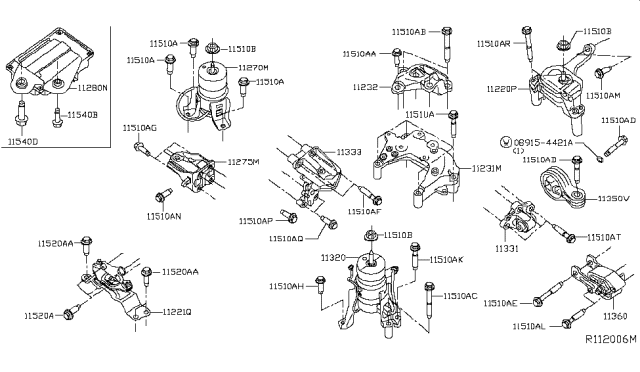 2017 Infiniti QX60  Rod Assy-Torque Diagram for 113503TA0A