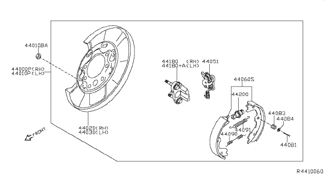 2016 Infiniti QX60 Nut Diagram for 545889HA0A