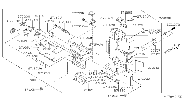2001 Infiniti Q45 Plug-Heater Diagram for 9258078E01