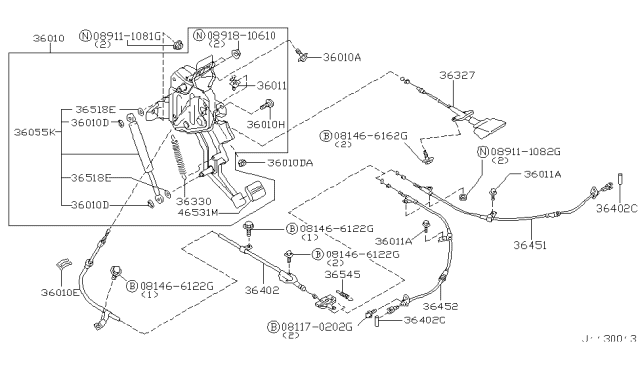 1999 Infiniti Q45  Nut Diagram for 0122500901