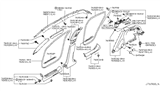 Diagram for 2009 Infiniti FX50 Interior Trim - Quarter Panels
