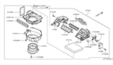 Diagram for 2007 Infiniti G35 A/C Evaporator & Heater Components