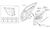 Diagram for 2008 Infiniti G35 Interior Trim - Rear Door