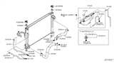 Diagram for 2010 Infiniti G37 Radiator & Components
